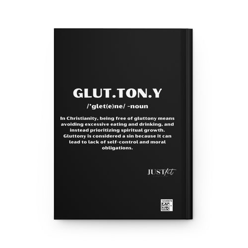 Free of Gluttony Hardcover Journal — Christian Prayer & Reflection Notebook